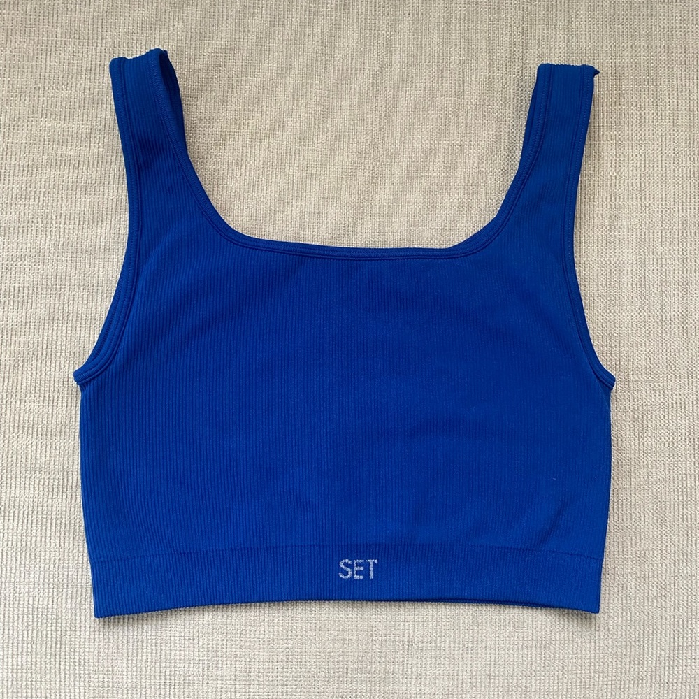 Set active bra blue NEVER WORN
